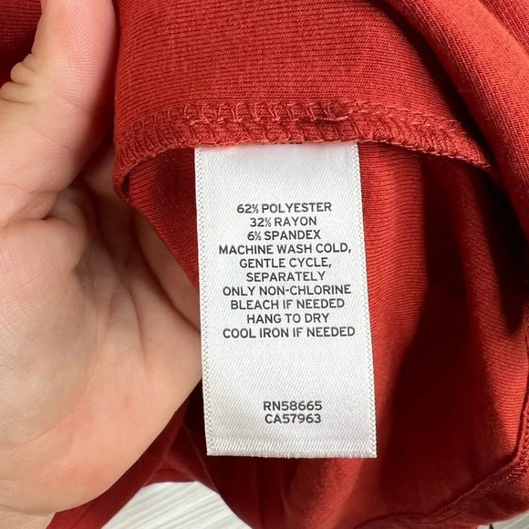 Treasure & Bond Long Sleeve Cropped Henley Top New Size 3X - Picture 12 of 13